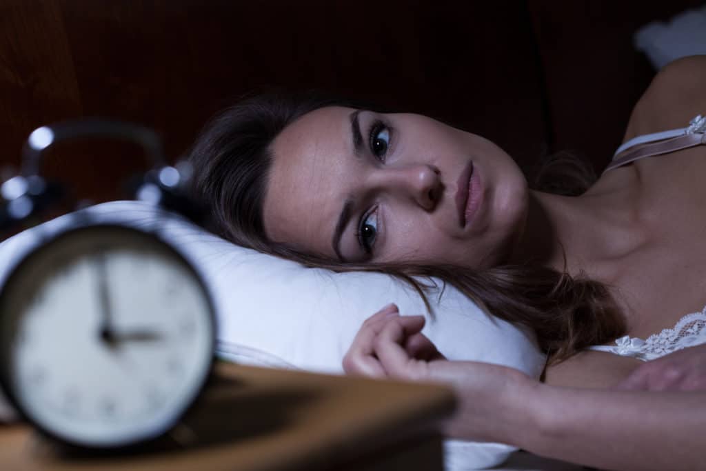 CBD for focus woman insomnia can't sleep